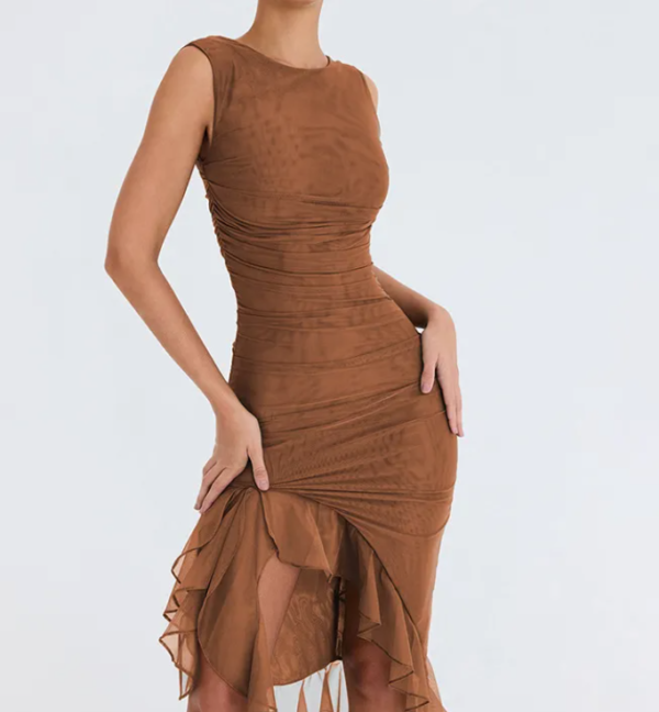 Slim Skinny Sleeveless Dress - Image 4